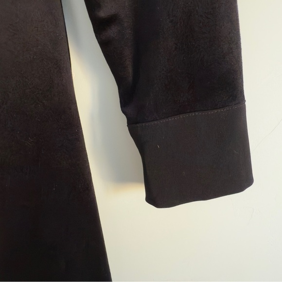 Ted Baker Black Velvet dress with embellished removable collar Size: 0 - Picture 8 of 9